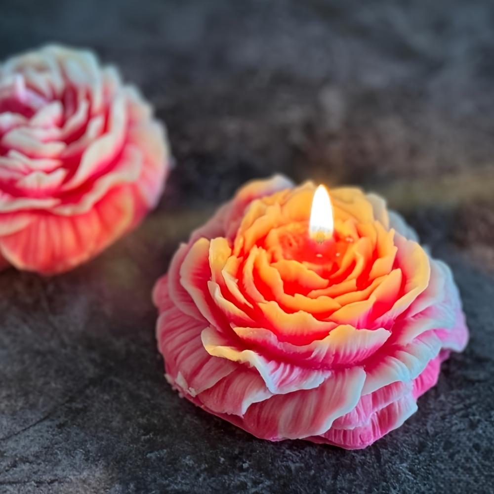 3-гнездовая силиконовая форма в виде цветка розы для мыла, свечей и арома-мыла, силиконовые формы для мыла, принадлежности для изготовления свечей, цветочный дизайн, легко моется