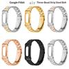 For Google Fitbit Air Adjustable Clasp Buckle Watch Strap Stainless Steel Band Loop Watch Strap Sweatproof Watches Wristband