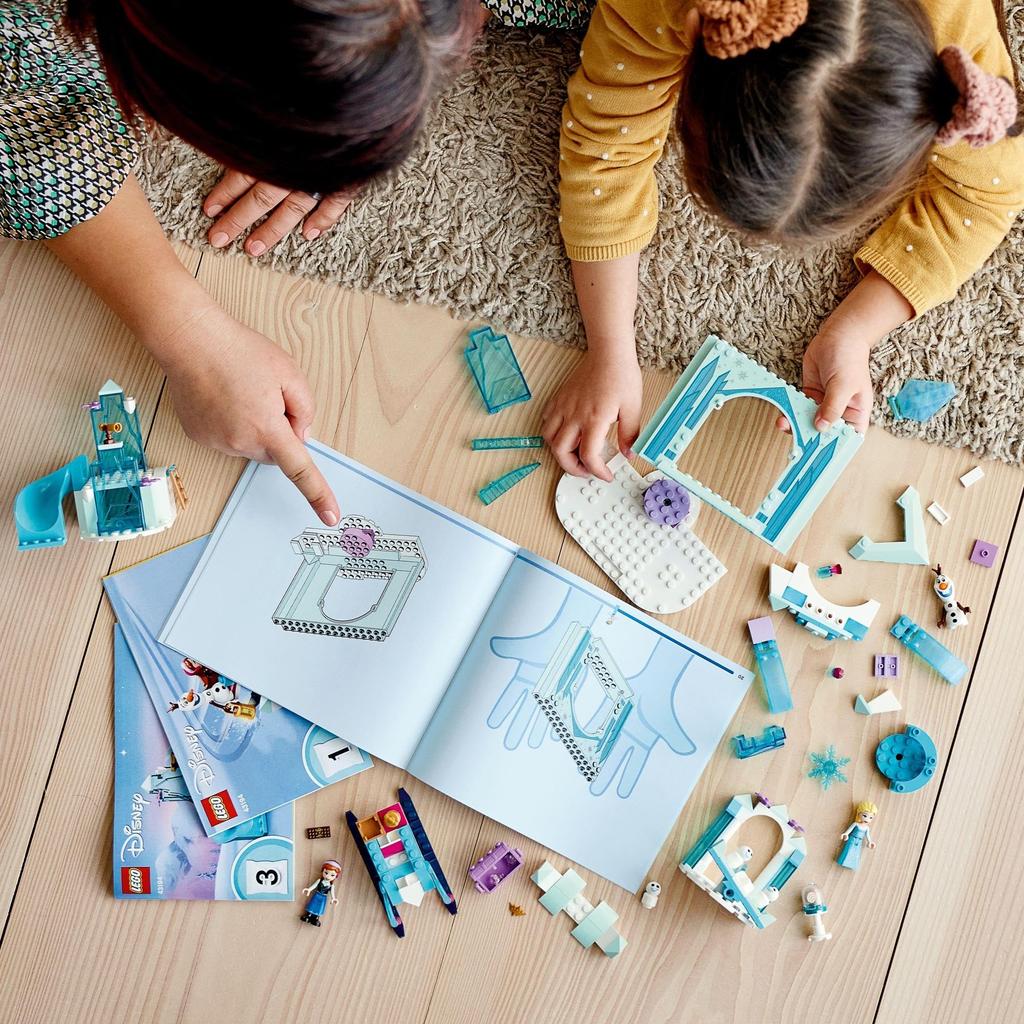 LEGO Disney Princess Anna and Elsa's Frozen Wonderland Christmas Gift 43194 Toy Blocks Present Princess Castle for Girls Ages 4 and Up