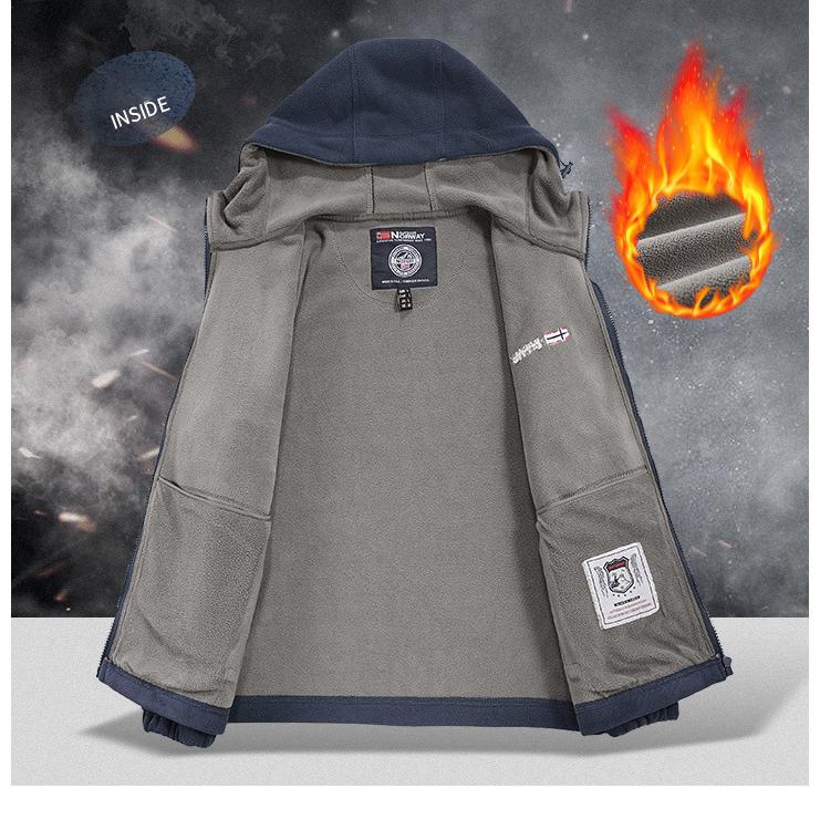 Мужской комплект зимней спортивной одежды, ретро тренировочная толстая флисовая куртка + брюки, комплект из двух предметов, повседневный лыжный костюм для бега