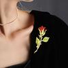 Брошь-булавка в виде цветка розы из сплава на День святого Валентина для шляпы на день рождения, одежда