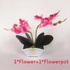 Green Phalaenopsis Faux Plant Bonsai Ornaments For Home Office Special Occasion