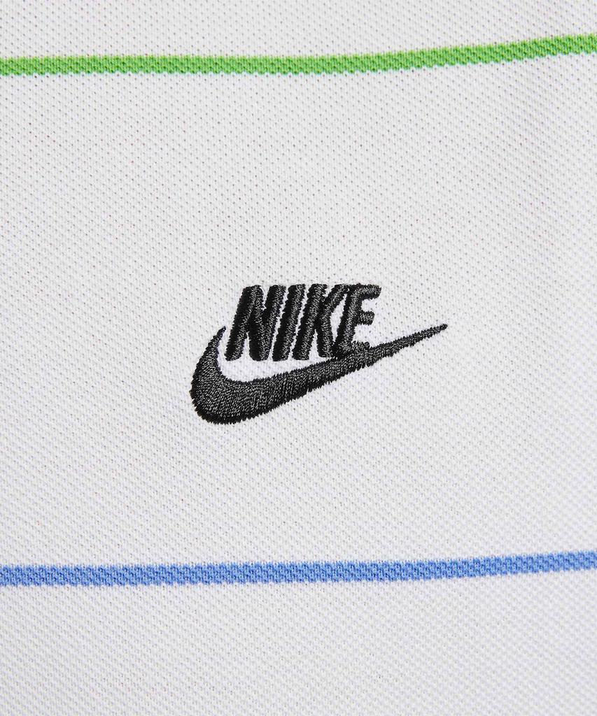 Nike Спортивный клубный оверсайз поло в полоску M - Белый:Черный / If0737-100