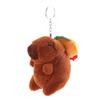 Креативный флип капибара кулон плюшевая кукла брелок мультяшная капибара чучело животного брелок плюшевая игрушка рюкзак подвесной декор
