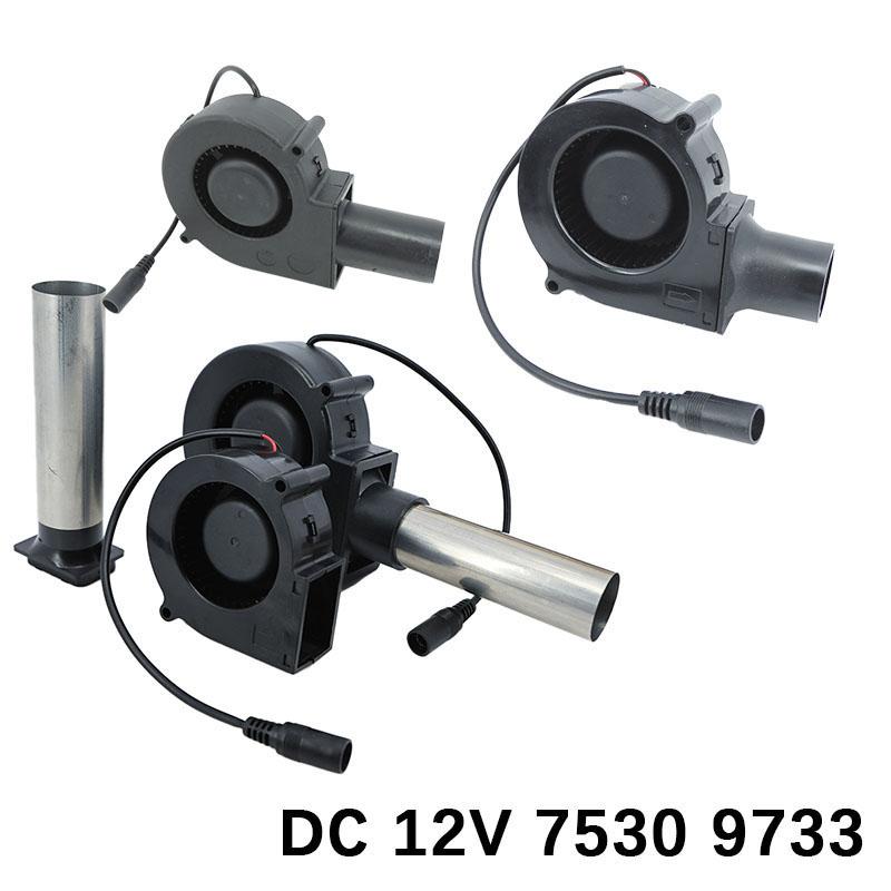 DC 12V 7530 9733 Blower Fan extend mouth Barbecue Power Variable Speed Air Blower for BBQ Picnic Grill Wood Stove Cooking P1