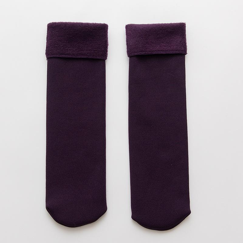 1 Pair Women's Autumn Winter Thickening Socks Velvet Casual Snow Thermal Keeping Socks