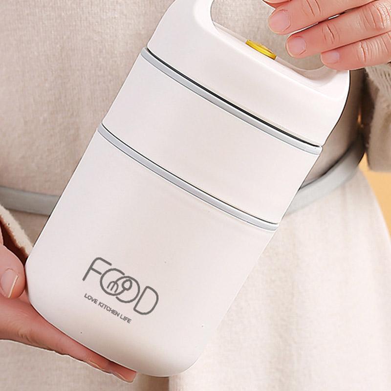 Двухслойный герметичный термоконтейнер на 680 мл, термоконтейнер для ланча, чашка для хлопьев