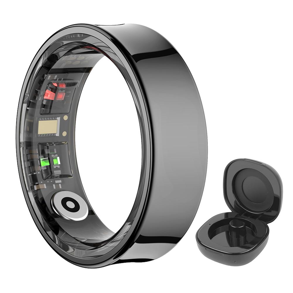 R09 Smart Ring Waterproof Health Fitness Rings Heart Rate Blood Oxygen Sleep Monitoring Fitness Tracker for Xiaomi Samsung Phone