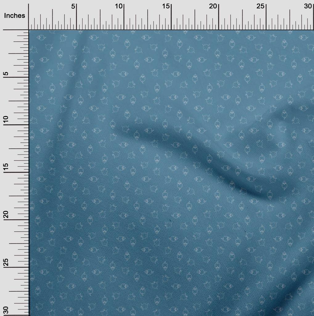 oneOone Ткань хлопок Flex Blue Yoga Sheep Швейный материал Print Fabric By The Yard 40 Inch