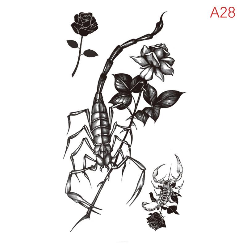 Водонепроницаемая временная татуировка-наклейка перо ключица лодыжка флэш-тату дракон змея цветы боди-арт рука поддельный рукав татуировка для женщин