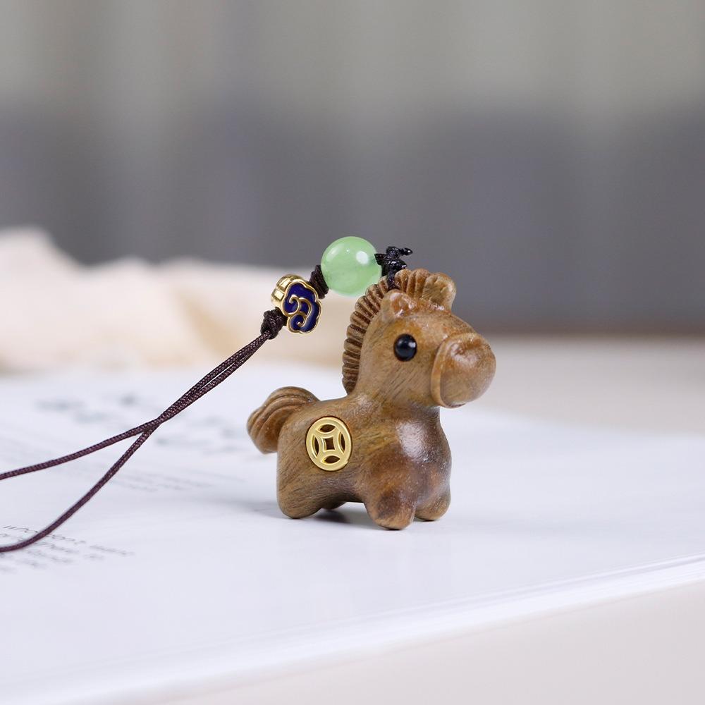 Traditional Mobile Phone Chain Handmade Zodiac Key Ring Horse Keychain Bag Decoration