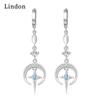 Lindon Copper Alloy Zircon Earrings Drop Earrings For Women Wedding Party Gifts