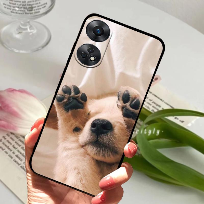 Чехол для OPPO Reno 8T CPH2481 с рисунком «Волк и Мрамор» Мягкий силикон Прозрачная крышка Funda для телефона OPPO Reno8 T Чехол для Reno 8T 4G Coque