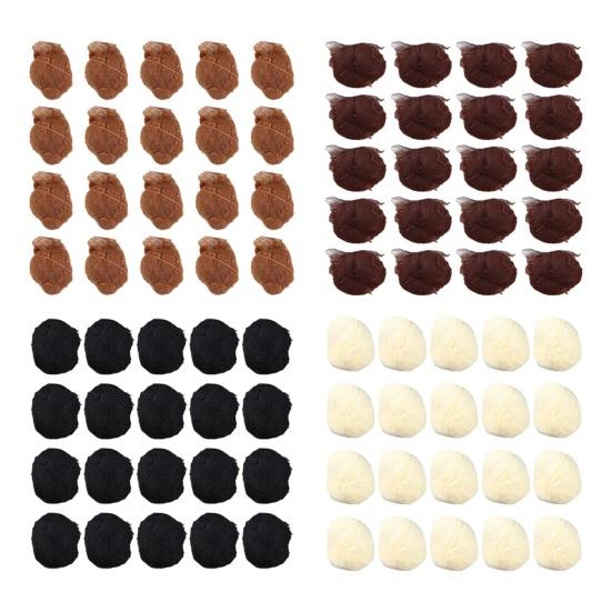 20 шт., сетка для волос «балетные булочки», 5 мм, невидимая дышащая эластичная нейлоновая ткань для женщин и девочек, стюардесса, медсестра, персонал банка, заколка для волос с эластичным краем, сетчатая крышка