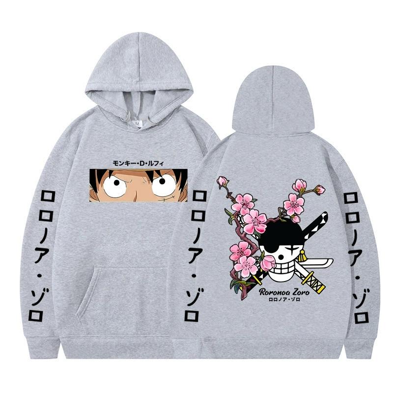 Худи из аниме ONE PIECE Худи Ророноа Зоро Уличная одежда Толстовка с капюшоном Мужчины Женщины Косплей Спорт