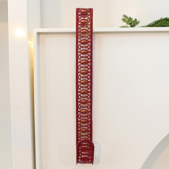 15" Вешалка для венка Металлическая вешалка для венка на дверь Не царапающаяся Накладная вешалка-крючок для Рождества Хэллоуина Входная дверь