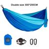 Portable Nylon Parachute Fabric Single and Double Size Outdoor Camping Hiking Garden Hammock