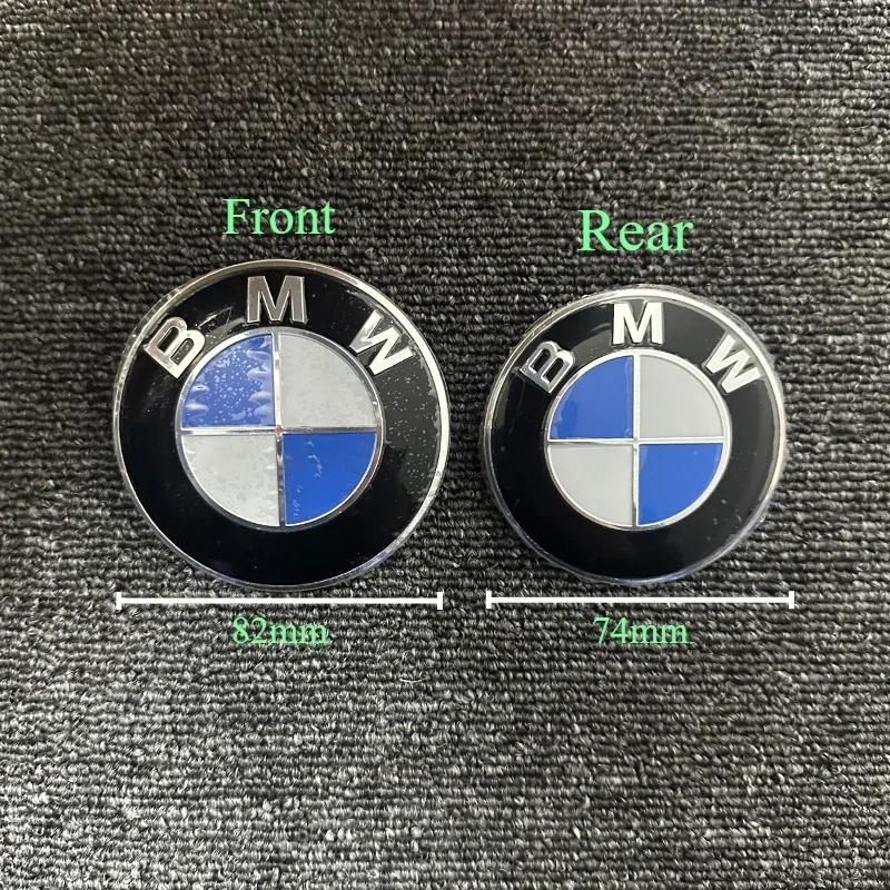 1 шт. Для BMW E36 F20 E91 E53 E46 E39 E38 E90 E60 X1 X3 X5 X6 X7 Наклейка Эмблема 82 мм 74 мм Капот Передняя Задняя Крышка Багажника Логотип