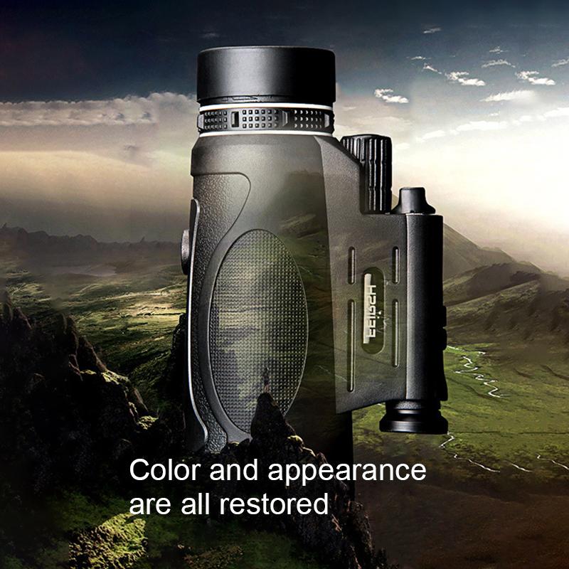 Телескоп HD Профессиональный монокуляр Мощный бинокль дальнего действия Высококачественный телескоп с зумом Портативный низкий уровень ночного видения Военный