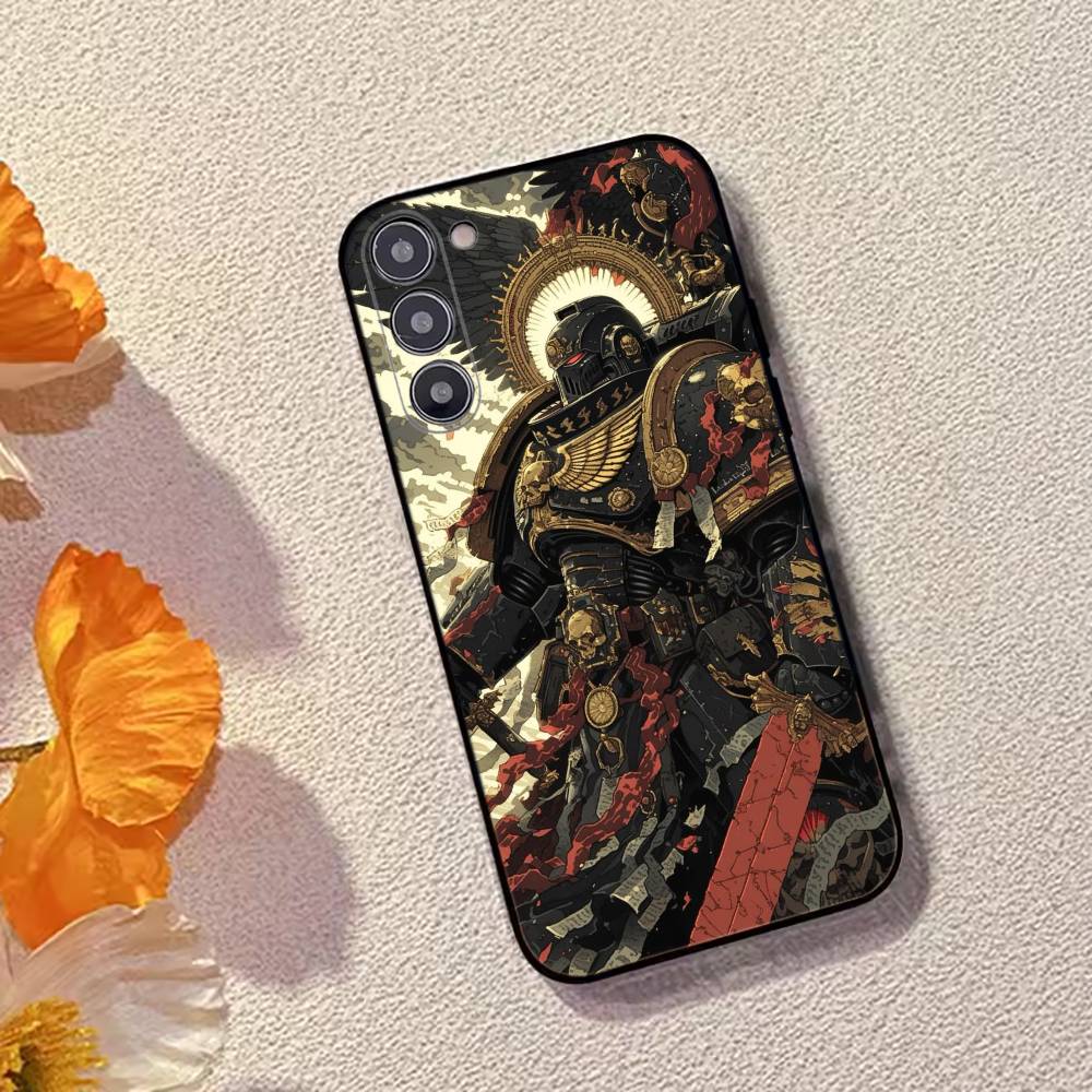 Чехол для телефона Game W-Warhammer-ES 40k Черный силикон Мягкий Для Samsung Galaxy A73,A72,A71,A70,A53,A52,A51