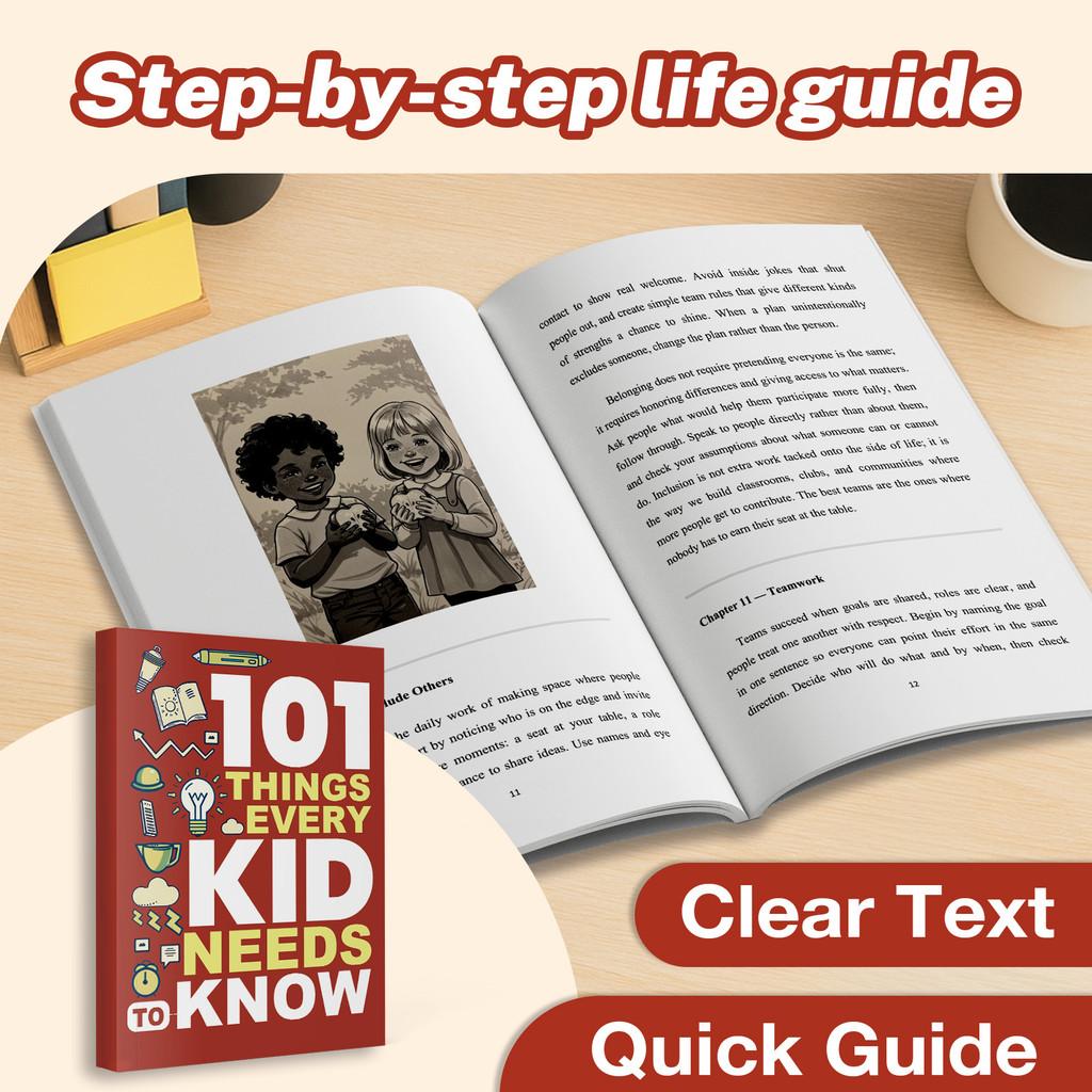101 Things Every Kid Needs to Know—Essential Life Skills Book for Children|Learn Independence, Confidence,and Smart Habits