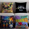 Подушка с принтом The Beatles Премиум-комфорт Двусторонняя наволочка - Дизайн "Два в одном" для любой комнаты и салона автомобиля