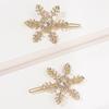 Hair Clip Stylish Hairpin Sparkling Snowflake Design Women Girls Daily Wear Hair Clamp Weddings Christmas Ornaments