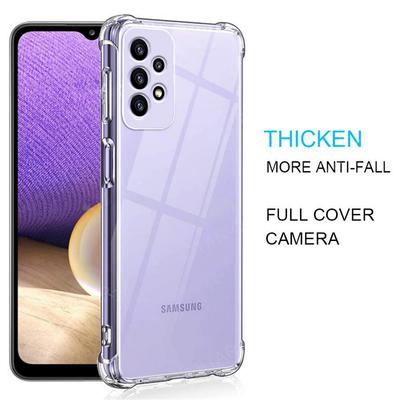 Ультратонкий прозрачный чехол для телефона Samsung S25 S24 FE S26 S23 Ultra S22 S21 Plus A56 A36 A16 A55 A34 A15 A14 A17 A37 A57 Чехол Прозрачная мягкая задняя крышка