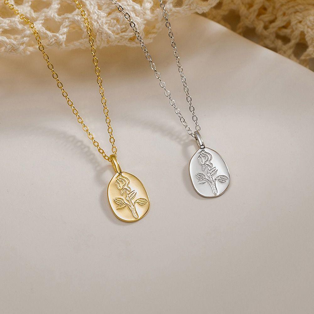 Zinc Zinc Alloy French Style Necklace Gold Sweater Chain Sweet Fashion Jewelry Birthday Gift