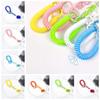 With Metal Clasp Springs Keyring Stretchy Stretchy Spiral Spring Coil  Luggage Tags