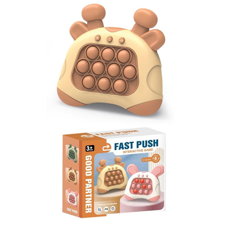 Модернизированная серия игровых приставок Quick Push, игрушки для детей, Push Bubble и Pop Light, антистрессовая сенсорная игрушка для взрослых