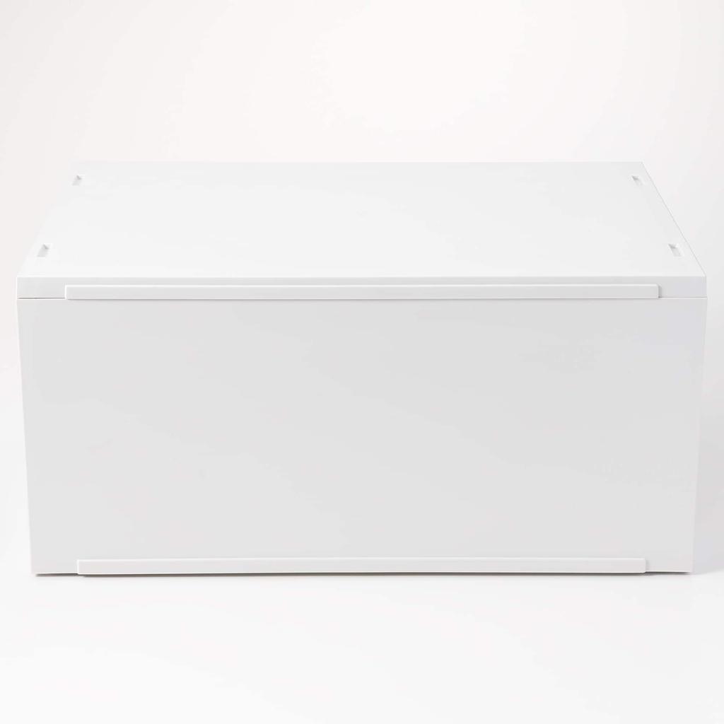 MUJI Recycled Polypropylene Small Item Storage White Gray W37 x D26 x 84799662 Case, Wide, Large, - Approx. H17.5cm,