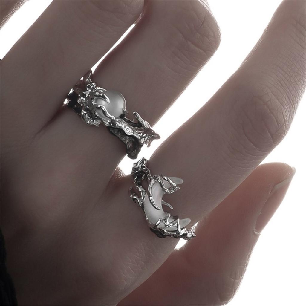 Elegant Sun and Moon Design Rings Adjustable Open Rings Jewelry for Couples Symbolizing Eternal Love and Commitment