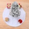 Soft Christmas Fabric Tree Skirt In Red And White Trim Perfect For Modern Settings Holiday
