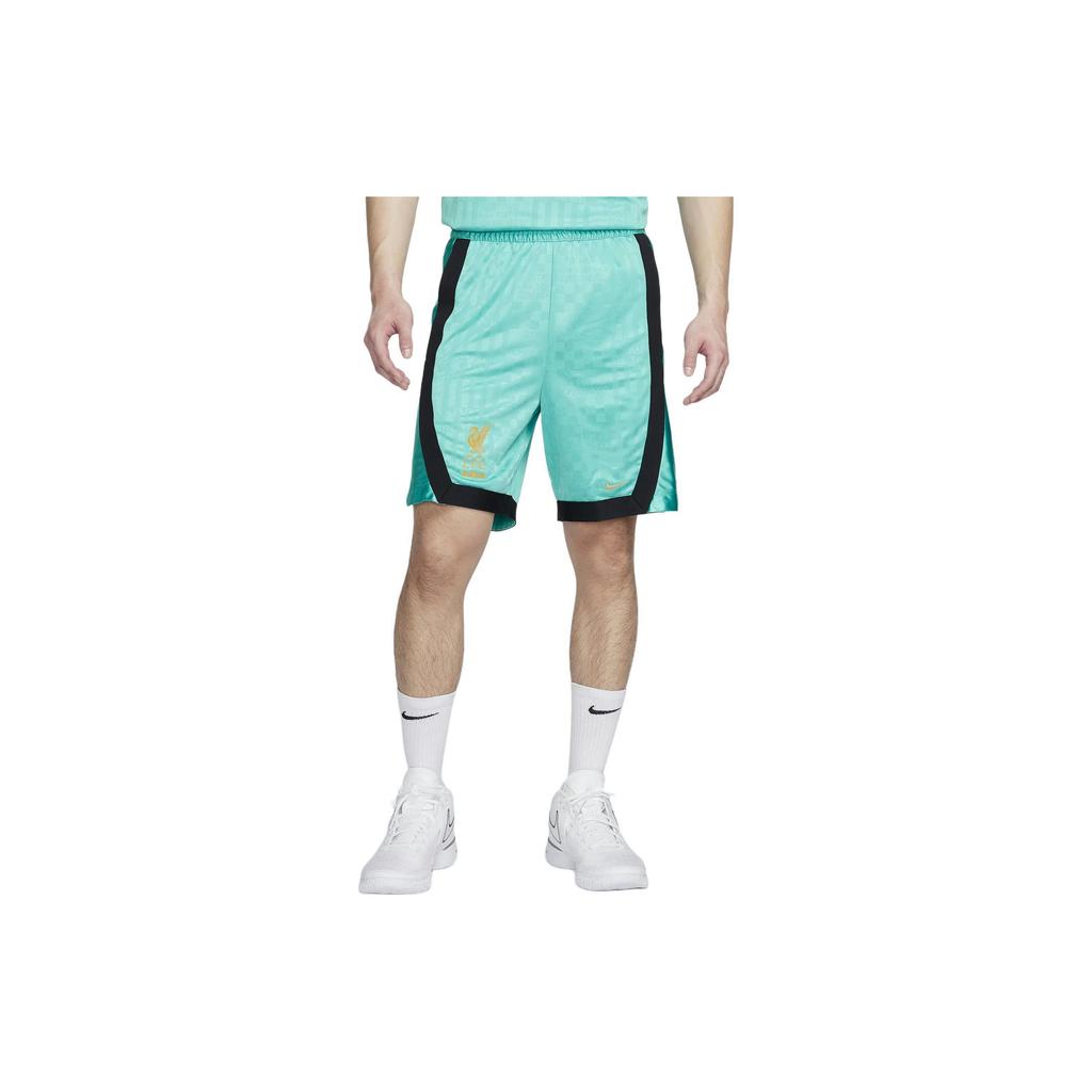 Nike LeBron X Liverpool Dri-FIT Color Block Lace-Up Casual Sports Дышащие влагоотводящие баскетбольные шорты Мужские шорты Washed-Teal FN3013-392