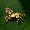 Retro Zodiac Brooch, Fashionable Enamel Animal Corsage, Grand and Galloping Horse Brooch
