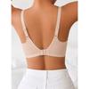 Women S Plus Size Seamless Deep V Leopard Print Thin Underwire Free Bra