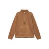 Jordan Solid Logo Stand Collar Fleece Jacket Men Outerwear Light-Brown FD7864-281