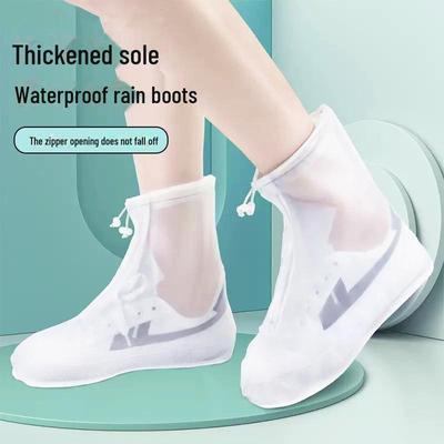 Водонепроницаемые, нескользящие бахилы из ПВХ: Водонепроницаемые и износостойкие, подходят для взрослых и детей, идеально подходят для обуви на молнии.