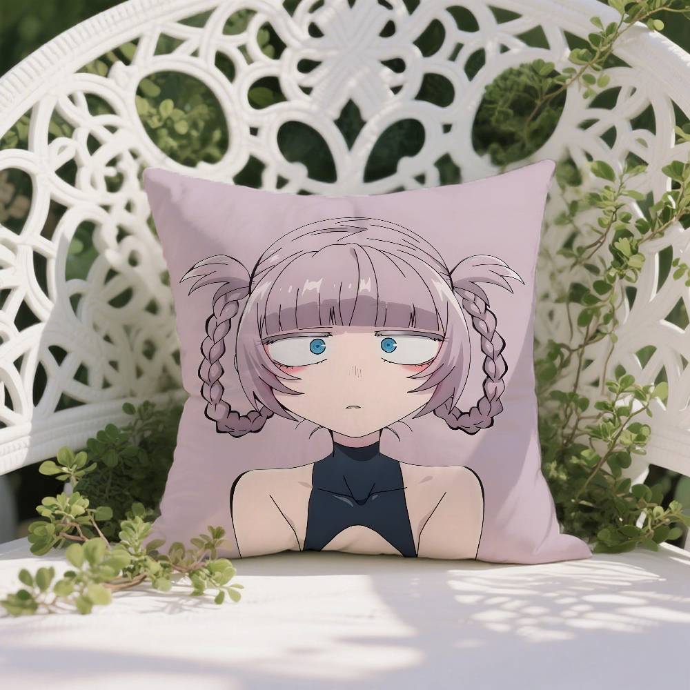 Аниме Yofukashi no Uta Назуна-А Наволочка Наволочка против пылевых клещей Невидимая молния Шелковистый короткий плюш Чехол на подушку для дивана