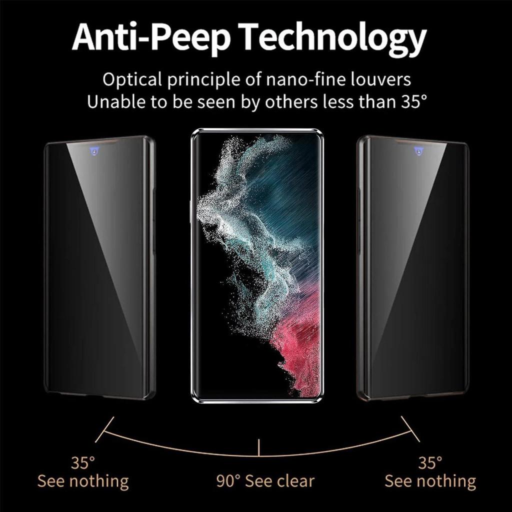 Подходит для Samsung S25ultra Чехол для мобильного телефона с защитой от подглядывания Magneto 24 23 22 Двустороннее стекло Металлический магнитный чехол