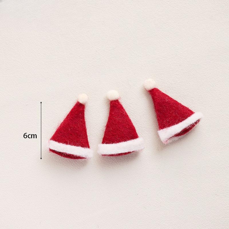 Christmas wool felt decorative pendant handmade DIY accessories Christmas tree elk gift bag gingerbread man pendant accessories
