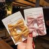 Solid Color Ribbon Bowknot Hair Clips for Baby Girls Handmade Kids Bows Hairpin Barrettes Hair Accessories