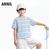 Унисекс вязаный топ с коротким рукавом Annil для детей