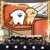 Line Friends Щенячий Мультяшный Аниме Гобелен Свежий Стиль Декоративный Комната Общежитие Фото Фон Настенное Искусство Ткань
