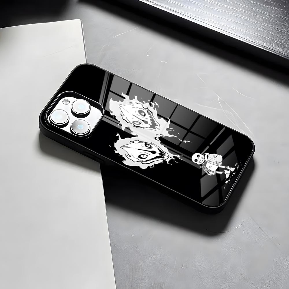 Чехол для телефона Sans U-Undertale Game для iPhone 17 Pro Max 15 Pro 16 14 Plus 12 13 Mini 11 Pro Ударопрочная стеклянная крышка