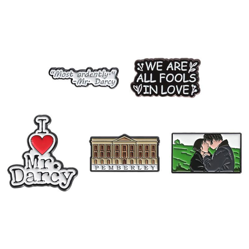Unique Love Series Cartoon Character Brooch Pin Fashionable Metal Badge Accessory