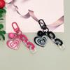 1PC Car Keychain Small Fresh Pendant Bag Hanging Jewelry Colourful Bell Creative Love Chain Keychain Double Layer