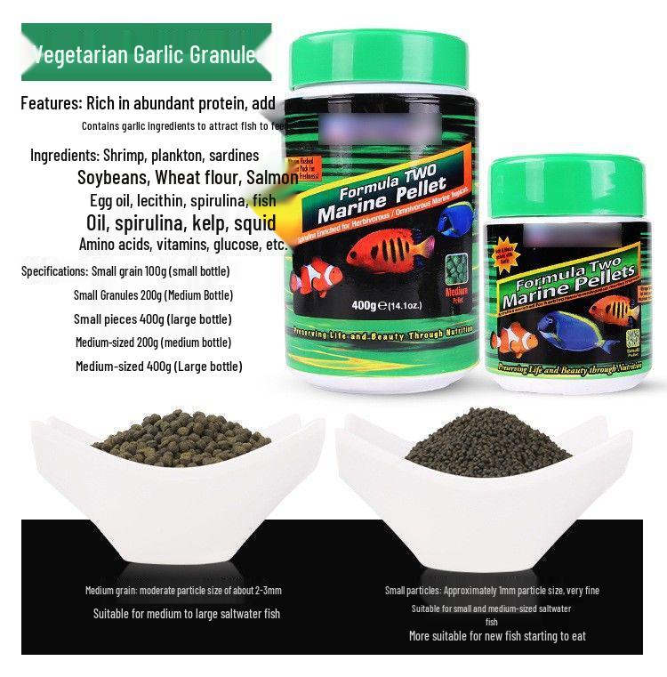 US Ocean Saltwater Fish Food: Brine Shrimp & Spirulina Flakes & Pellets