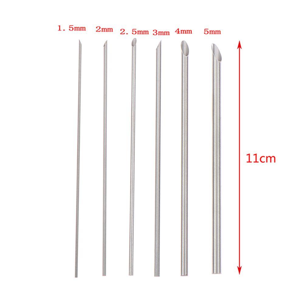 6pcs/set Handcraft Circle Hole Clay Tool Pottery Cutting Hole Puncher Sculpture Modeling Ceramic